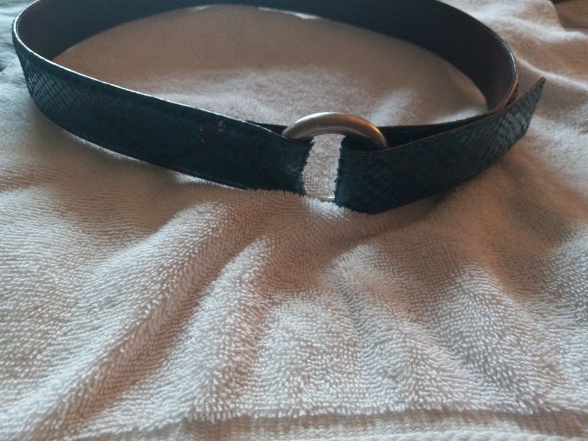 小物 y2k archive DOLCE&GABBANA Python belt Dolce & Gabbana Blue Python Belt | eBay