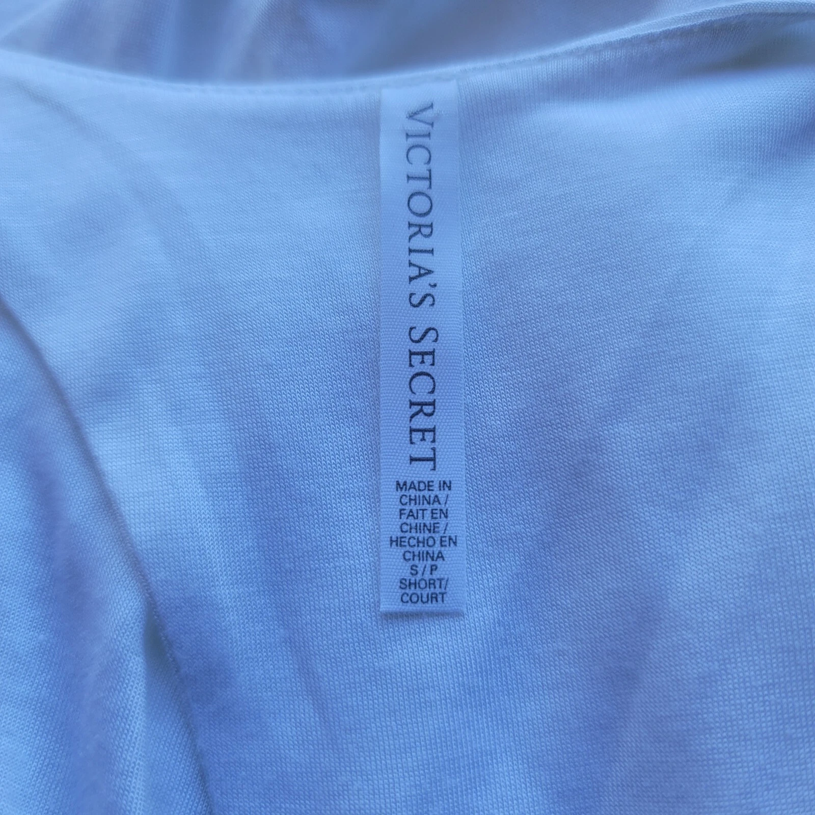 UNDERCOVER Abito da corsa Victoria Secret fiori blu bianco maxi lungo modale morbido corto S