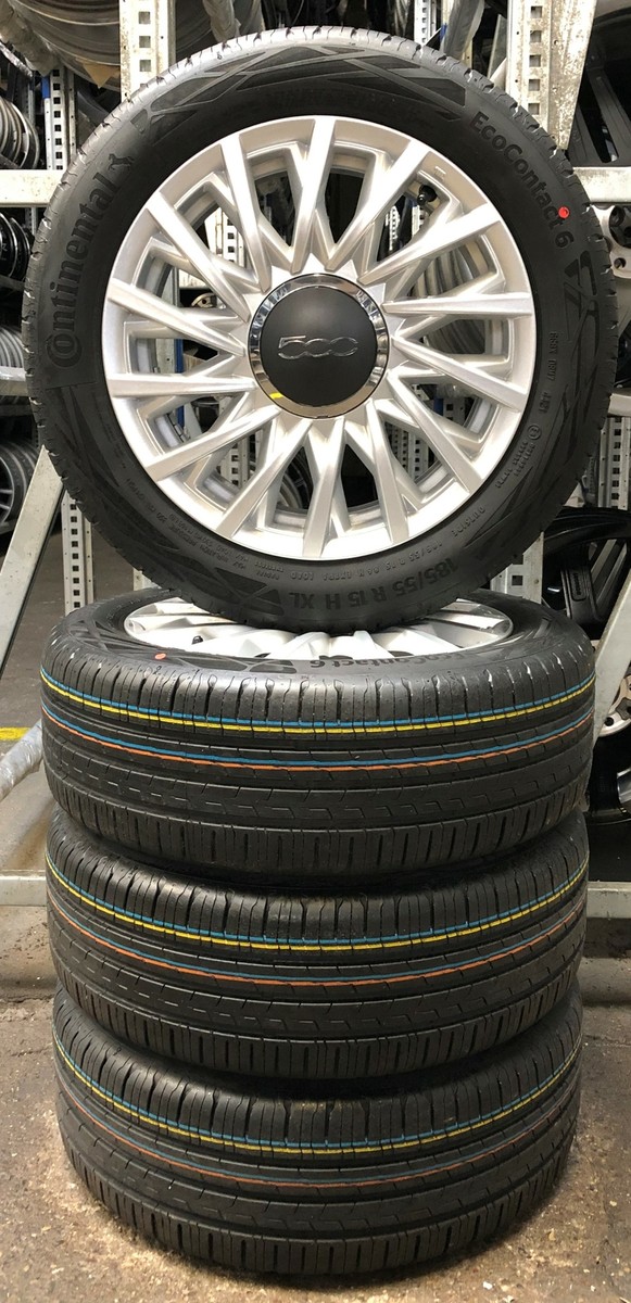 4 Orig Fiat Summer Wheels 185/55 R15 86H 500 52027758 3827 Rdk 53 