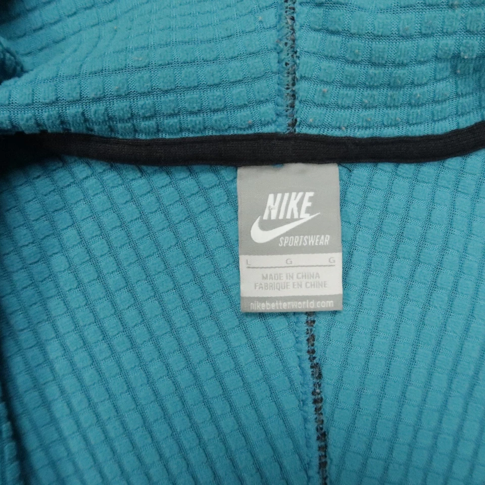 Мужская толстовка с капюшоном Nike большая серая спортивная одежда шерстяная на молнии куртка с капюшоном - Изображение 4 из 4