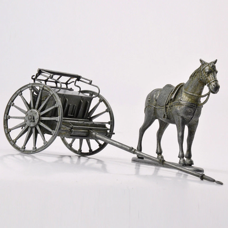 1:24 Scale Alloy Diecast Atlas WWI France War Chariot Horses Car Carriage Model - Image 2 of 4