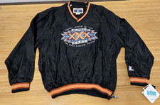 1995 Starter Super Bowl XXX Pullover NFL Men's XL Cowboys Steelers Jacket NOS