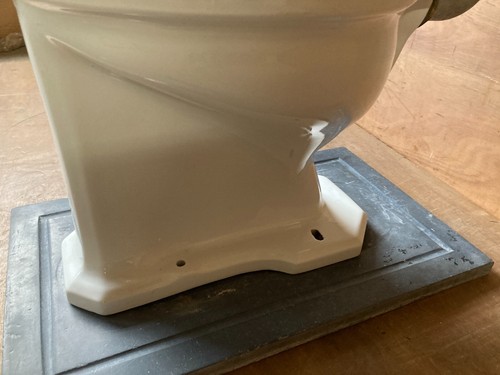 Antique White Porcelain Toilet Tank Lid Bowl Old Deco Vtg Standard 04-24E - Picture 10 of 20