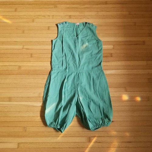 Vintage 1950's Indianhead Clothing Romper Playsuit / M Green Mint - Picture 10 of 10