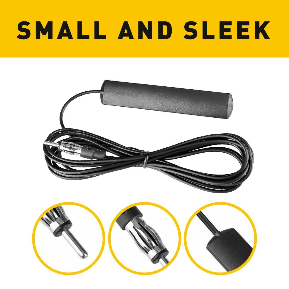 Krator Hidden Antenna Am FM Radio Universal Amplified Kit For Harley Davidson Road King Custom Classic