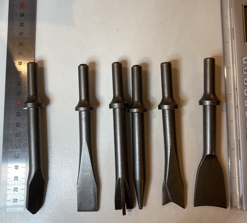 6 Piece Air Chisel Set. Opened Never Used. NBL Classic. Chrome Moly Forged Steel - Picture 3 of 8