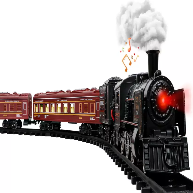 Christmas Train Set Metal Alloy