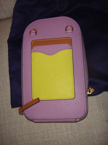 NEW Tory Burch Emerson Colorblock Leather Phone Holder Crossbody Bag Retail $348 - Picture 13 of 19