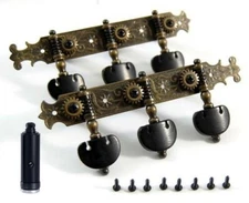 Classical Flamenco Guitar Machine Heads Tuners Friction Free System 200AB-P6B-S4