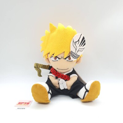 Ichigo X284 Bleach Banpresto 2005 Plush 7'' Stuffed Tag Toy Doll Japan