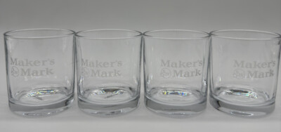 Makers Mark SIV Bourbon Lowball glasses Set of 4*New Kentucky Bourbon