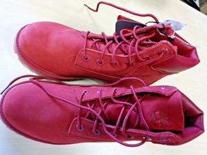 red timberland boots kids