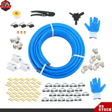 3/4" × 100ft Compressed Air Line Kit Hdpe-Aluminum Air System for Shop