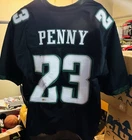 Philadelphia Eagles NFL Rashaad Penny Autographed Black Custom Jersey Beckett