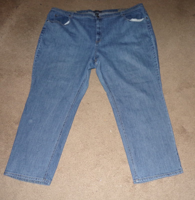RIGHTFIT By Catherines STRETCH WIDE LEG WOMEN'S JEANS SIZE 30W AVG
