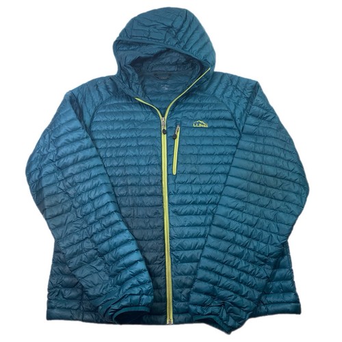 LL Bean Coat Mens Large Goose Down Puffer Ultralight 850 Stowaway