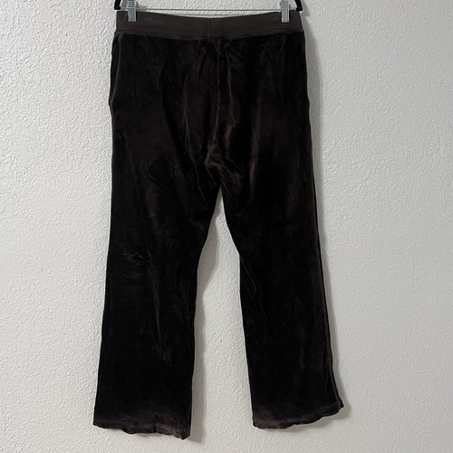 Y2K Juicy Couture Damen Velour Jogginghose mittelbraun Vintage Track 90er - Bild 2 von 7