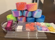 New Stanley Tumbler Accessories Lot-Boots, Straw Toppers, Protour Lid w/ Straws