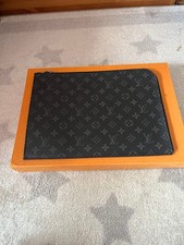 Louis Vuitton Monogram Eclipse Pochette Voyage MM Clutch Bag