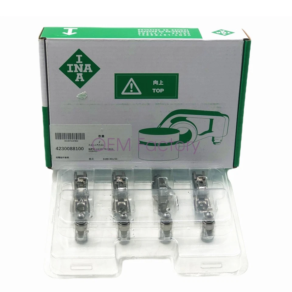 16 x INA OEM Hydraulic Lifter & Roller Rocker Arm For Audi A1 A3 A4 A5 A6 TT 2.0 Foto 4 de 4