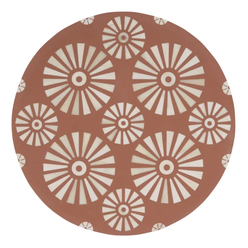 Butler Specialty Company Bethel 14" Round Bone Inlay Iron Side Table - Rose/Gold - Picture 4 of 5