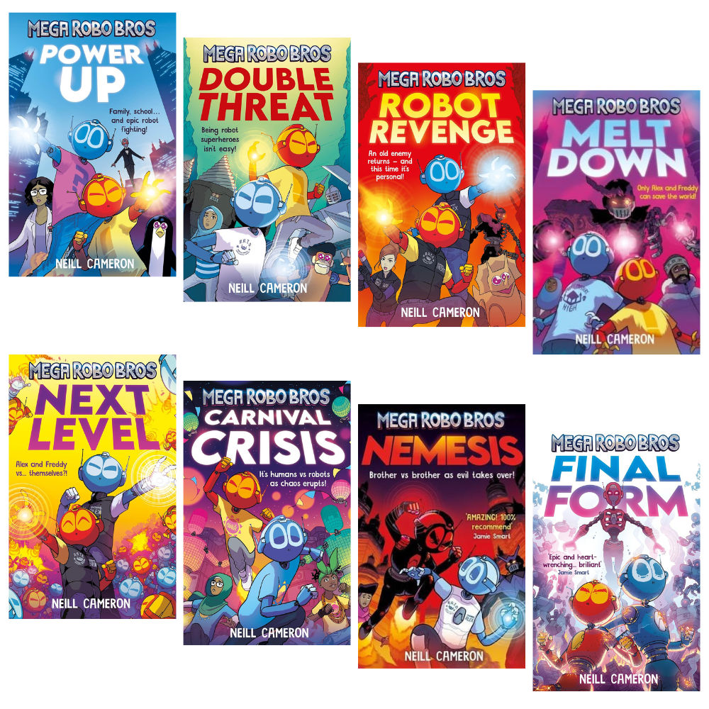 Mega Robo Bros 8 Book Set by Neill Cameron
