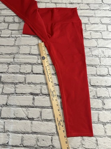 Alo Yoga 7/8 Airlift Legging Women's Medium Bold Red High Waist Training Workout