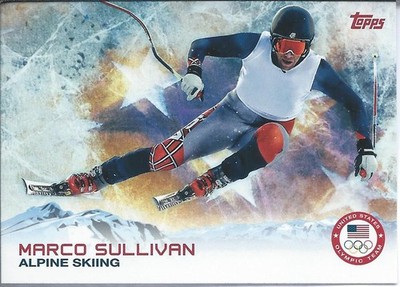 2014 Topps US Olympic & Paralympic MARCO SULLIVAN Alpine Snow Skiing Downhill