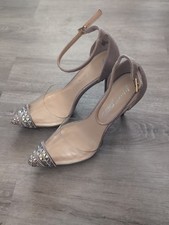 Betsey Johnson Blush Glitter Rhinestone Heels 8.5 NWOB