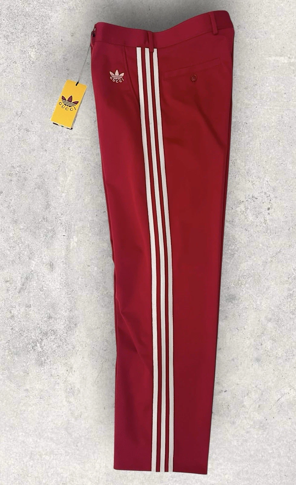 Pantaloni Gucci X Adidas US Uomo 32 IT 48 Nuovi con etichette Vendita al dettaglio $1.490