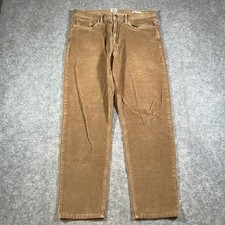 Flint And Tinder Straight Fit Corduroy Pants Men  s Tagged 34x30 Brown Huckberry