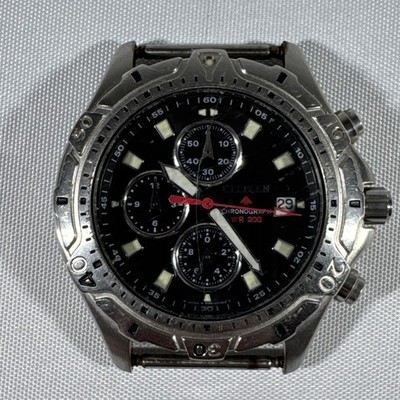 Vintage Citizen Promaster Chronograph WR200 GN-4-S Japan 0560-C51654-Y