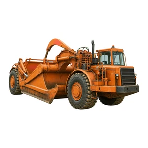 Construction Digger Scraper Truck Self Adhesive Vinyl Sticker