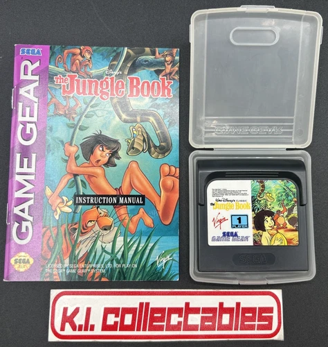 SEGA Game Gear: The Jungle Book w/ Manual & Case - Authentic *TESTED