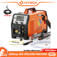 7IN1 Aluminium MIG Welder 250Amp Dual Pulse Gas/Gasless MIG/TIG/MMA/Spot Welder