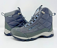Bota de senderismo Columbia Firecamp aislada para mujer, grafito/cielo descolorido, 7,5 W