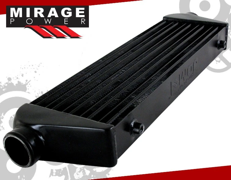 Turbo Super Charger Intercooler Blk+ 2.5" Aluminum Pipe Piping Kit + Coupler Red - Image 3 of 4