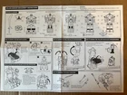 MM Power Rangers vintage 1995 Deluxe Shogun Megazord instructions sheet only