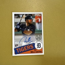 2020 Topps Willi Castro 1985 Design 35th Anniversary RC Auto #85A-WCA Tigers