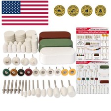 72 PCS Buffing Wheel Polishing Kit Compatible with Dremel, with Polish Compou...