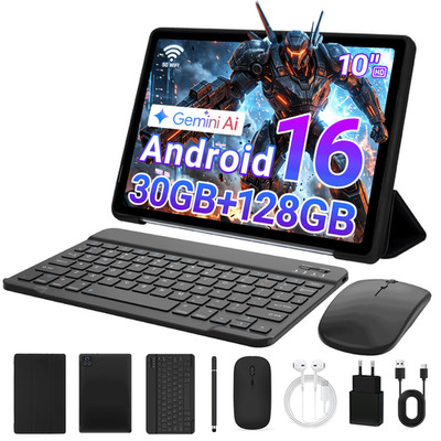 10 inch Tablet Android 16/15/14/13 GO 128GB/64GB ROM 8-Core / 4-Core Wifi Google