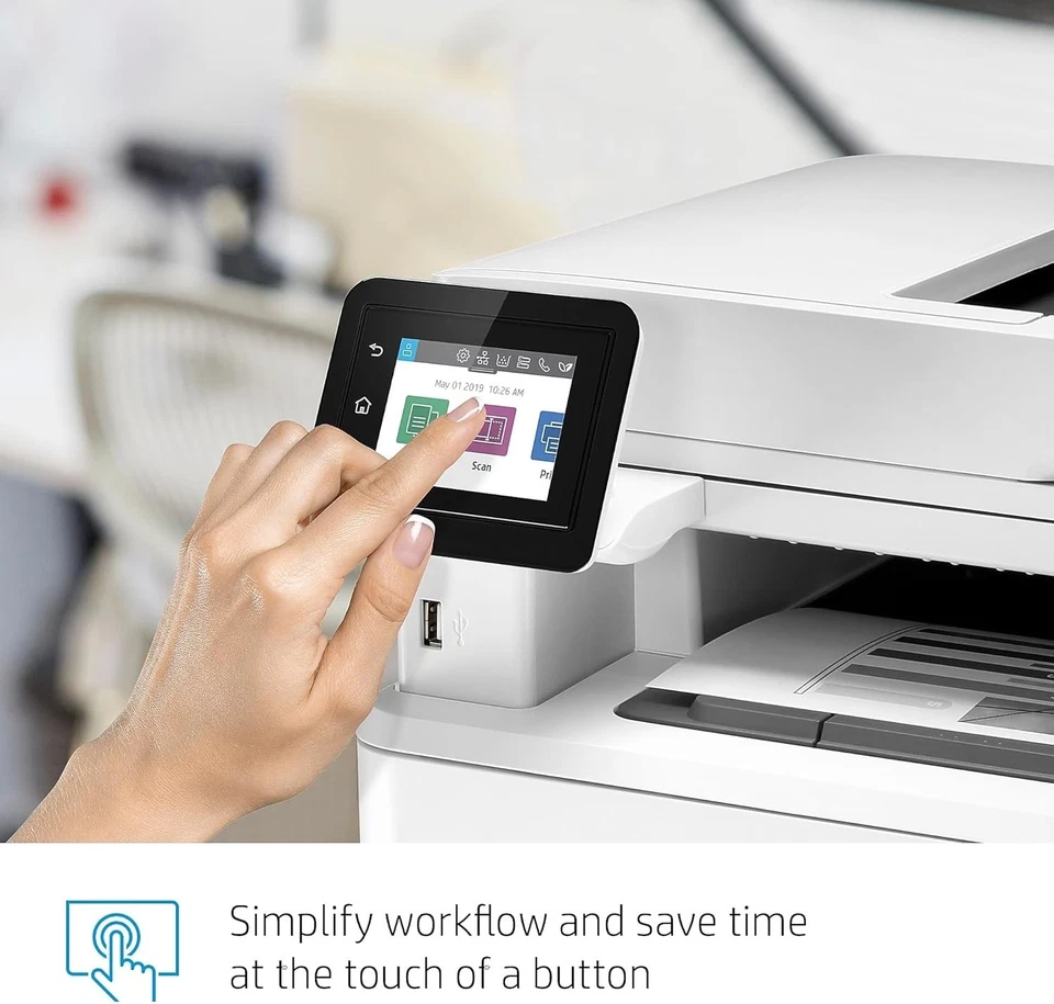 HP LaserJet Pro MFP M428fdn Duplex A4 Mono Laser Fax Printer - Full Level Toner - Image 2 of 4