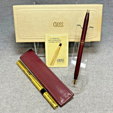 Cross Ladies Matte Burgundy Gold Pen 2242 Box, Manual, Pouch NO ENGRAVING