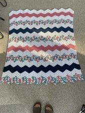 Crocheted Blanket Handmade Lap Throw/baby Blanket 50  x47