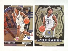 2020 Panini Prizm Draft Picks Tyrese Maxey RC Card LOT Base #14/Crusade #94
