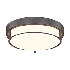 12 inch Flush Mount Ceiling Light, 2-Light Close to 12 Inch Oil-Rubbed Bronze