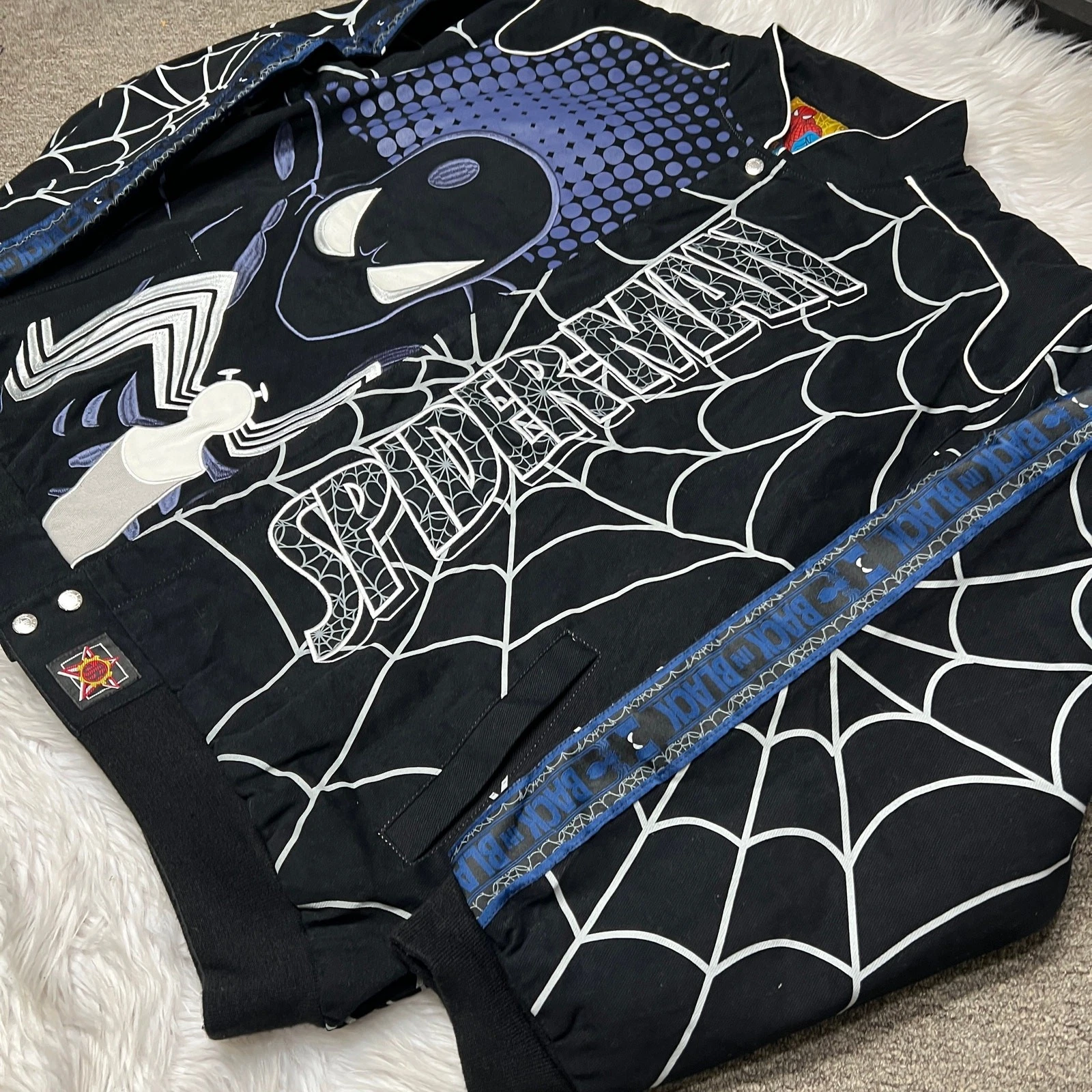 MARVEL SPIDERMAN SYMBIOTE JACKET  BLACK