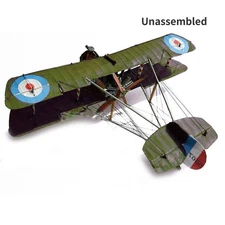 1/33 British Airco DH.2 One-Seat Biplane Fighter Paper Model DIY Military Model