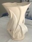 McCoy Arrowhead Leaf  White Vintage Vase