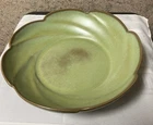 Vtg Frankoma Plainsman 218 Prairie Green Swirl Edge Serving Bowl 11"